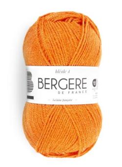 Fil à tricoter - IDEALE 4 ORANGE - Bergère de France