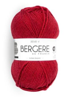 Fil à tricoter - IDEALE 4 GRENAT - Bergère de France