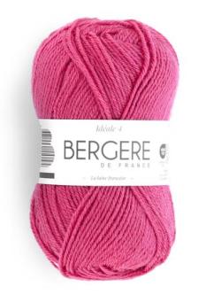Fil à tricoter - IDEALE 4 MAGENTA - Bergère de France