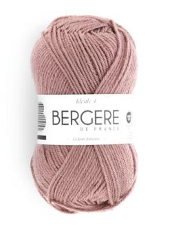 Fil à tricoter - IDEALE 4 BOIS DE ROSE - Bergère de France