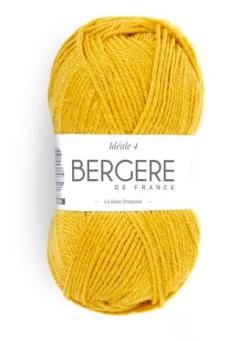 Fil à tricoter - IDEALE 4 SOUFRE - Bergère de France