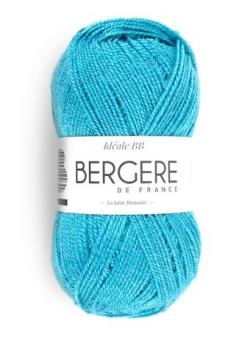 Fil à tricoter - IDEALE BB BLEU ATOLL - Bergère de France