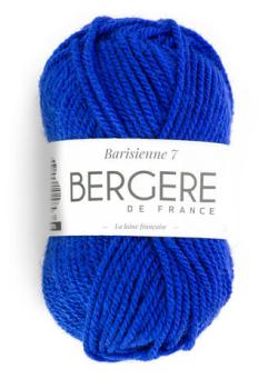 Fil à tricoter - BARISIENNE 7 BLEU PUR - Bergère de France