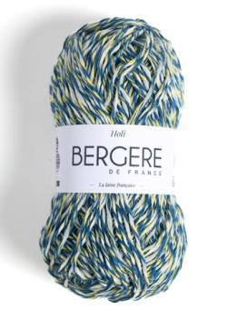 Fil à tricoter - HOLI BLEU - Bergère de France