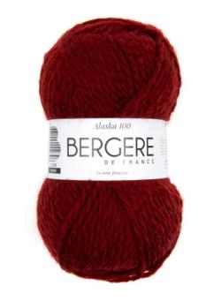Fil à tricoter - ALASKA 100 MERLOT - Bergère de France