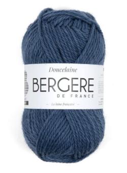 Fil à tricoter - DOUCELAINE BLEU JEAN - Bergère de France