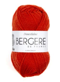 Fil à tricoter - DOUCELAINE CRAMOISI - Bergère de France