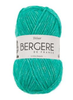 Fil à tricoter - TRESOR VERT ARGENT - Bergère de France