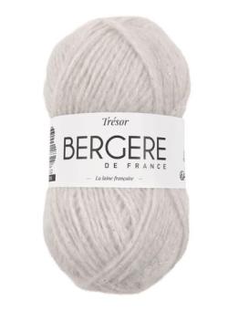 Fil à tricoter - TRESOR BLANC ARGENT - Bergère de France