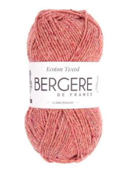 Fil à tricoter - ECOTON TWEED ROSE - Bergère de France