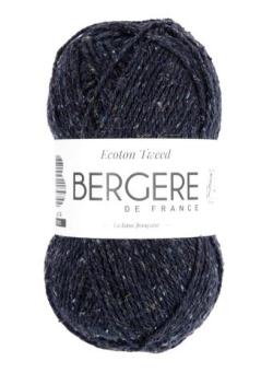 Fil à tricoter - ECOTON TWEED MARINE - Bergère de France