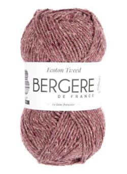 Fil à tricoter - ECOTON TWEED GRENAT - Bergère de France