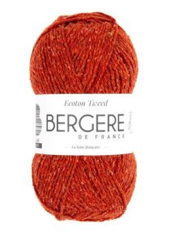 Fil à tricoter - ECOTON TWEED ACAJOU - Bergère de France