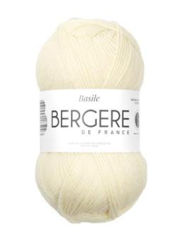 Fil à tricoter - BASILE ECRU - Bergère de France