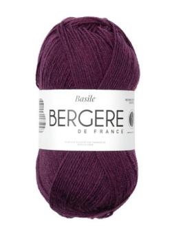 Fil à tricoter - BASILE AUBERGINE - Bergère de France