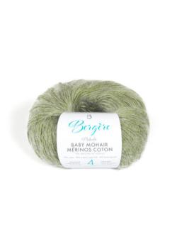Fil à tricoter - BABY MOHAIR MERINOS COTON PISTACHE - Bergère de France