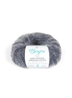 Fil à tricoter - BABY MOHAIR MERINOS COTON NUIT - Bergère de France