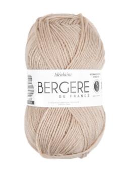 Fil à tricoter - IDEALAINE SABLE - Bergère de France