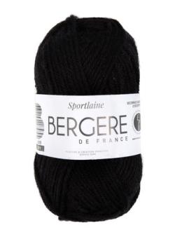 Fil à tricoter - SPORTLAINE NOIR - Bergère de France