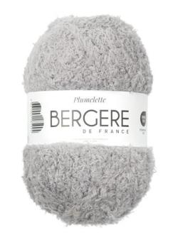 Fil à tricoter - PLUMELETTE GRIS - Bergère de France