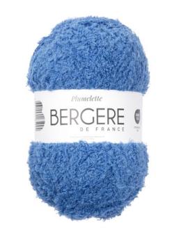 Fil à tricoter - PLUMELETTE BLEU - Bergère de France