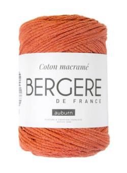 Fil à tricoter - COTON MACRAME AUBURN - Bergère de France