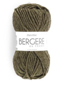 Fil à tricoter - DUVETINE OLIVE - Bergère de France