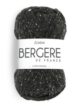 Fil à tricoter - ECOTON ANTHRACITE - Bergère de France