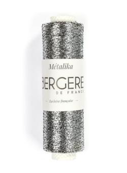 Fil à tricoter - METALIKA SILVER - Bergère de France