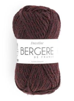 Fil à tricoter - DUVETINE AUBERGINE - Bergère de France