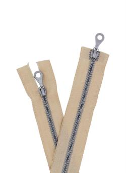Fermeture double curseur beige, 56 cm - Bergère de France