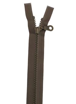 Fermeture séparable kaki 64 cm - Bergère de France