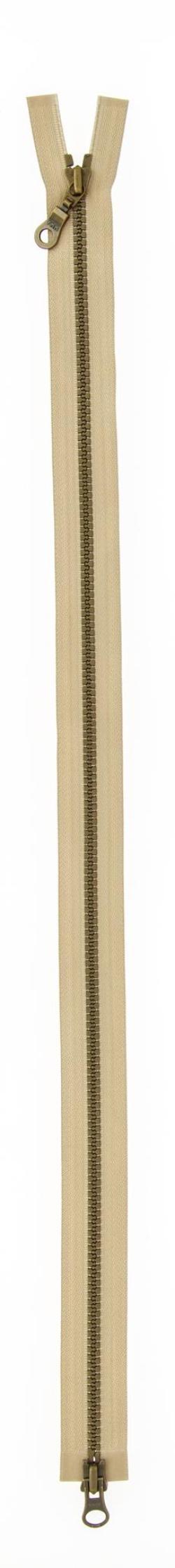 Fermeture séparable beige 60 cm - Bergère de France