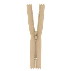 Fermeture nylon non séparable beige, 35 cm - Bergère de France