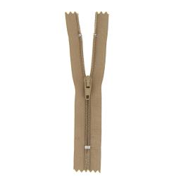 Fermeture nylon non séparable marron clair, 40 cm - Bergère de France