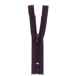Fermeture nylon non séparable violet, 30 cm - Bergère de France
