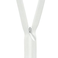 Fermeture invisible non séparable, réglable blanc, 40 cm - Bergère de France