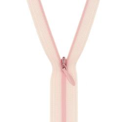 Fermeture invisible non séparable, réglable rose pâle, 40 cm - Bergère de France