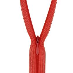 Fermeture invisible non séparable, réglable rouge, 22 cm - Bergère de France