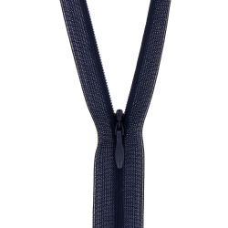 Fermeture invisible non séparable, réglable bleu marine, 60 cm - Bergère de France