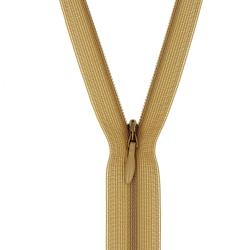 Fermeture invisible non séparable, réglable marron clair, 40 cm - Bergère de France