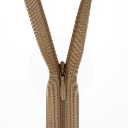 Fermeture invisible non séparable, réglable marron, 60 cm - Bergère de France