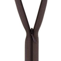Fermeture invisible non séparable, réglable marron foncé, 22 cm - Bergère de France
