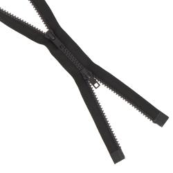 Fermeture injectée n°5 double curseur séparable marron foncé, 75 cm - Bergère de France