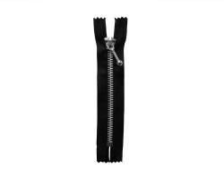 Fermeture alu non séparable noir, 20 cm - Bergère de France
