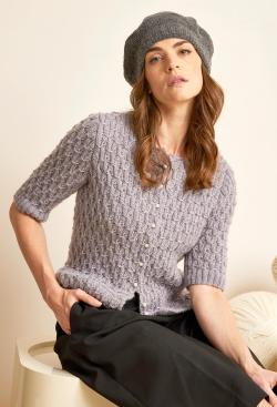 Fiche modèle - Gilet à smocks Liliane - Bergère de France