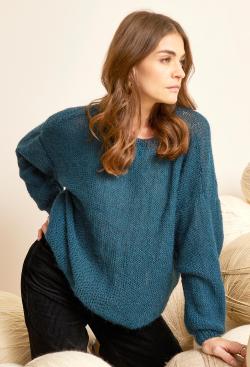 Fiche modèle - Pull cocooning uni Faustine - Bergère de France