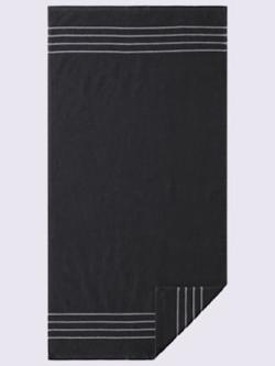 Serviette qualité luxe, couleur noir - HELLINE