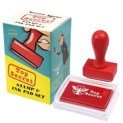 Lot de tampons et encre top secret