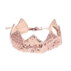 Couronne sequins rose cuivre